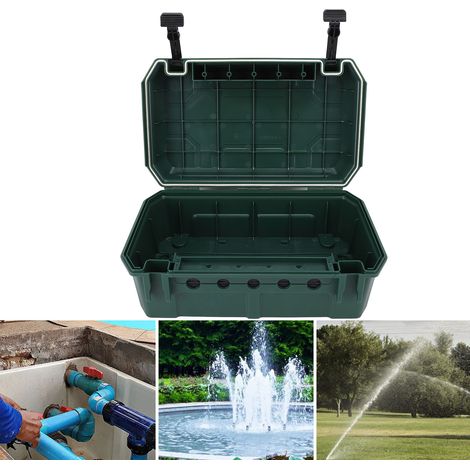 Caja de conexiones exterior impermeable IP54, gran capacidad, caja de conexiones, cable de extensión, verde (1/5)