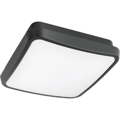 Plafoniera moderna gea led gpl370 led ip65 alluminio policarbonato