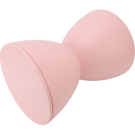 Tabouret rond scandinave moderne en plastique, design créatif pour salon, chambre, entrée, salle de bain, repose-pieds ou tabouret bas, rose, emballage individuel (1/5)