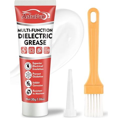 Graisse Diélectrique, Avec Pinceau, Graisse Silicone Pour Connecteurs Électriques, Bougies d'Allumage, Joints Toriques, Joint Robinet, Filtre à Eau, Protection d'Isolation, Étanche (1) (1/5)