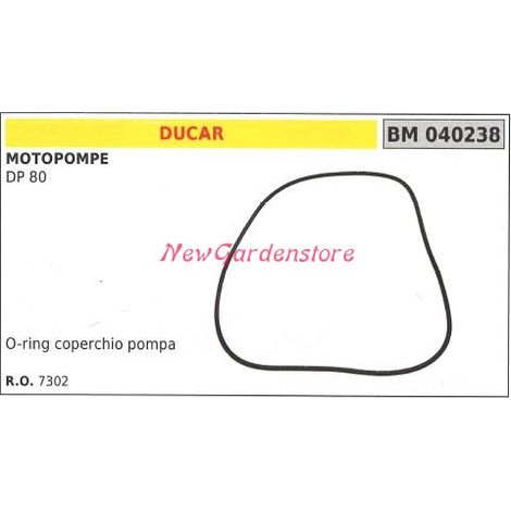 Junta tórica tapa bomba bomba motor DUCAR DP 80 040238