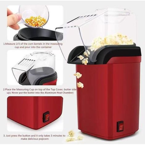 Machine à pop-corn électrique à air chaud, mini appareil pour pop-corn domestique (1/4)