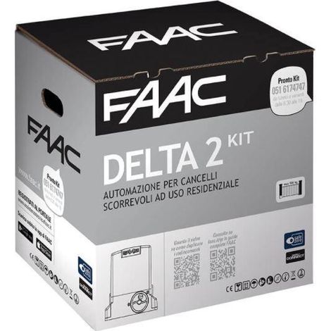 FAAC 740 DELTA 2 KIT 1056303445 Automazione Cancello Anta Scorrevole 500kg 230v