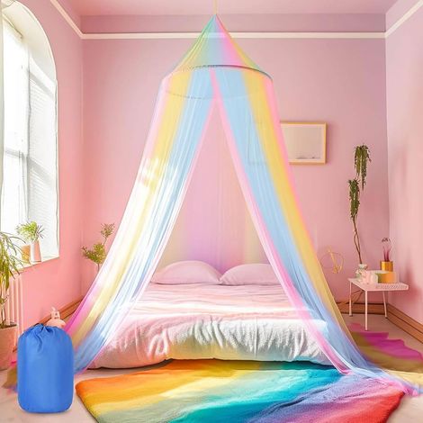 Moustiquaire pour lit, grand format, 60 x 250 x 1200 cm, arc-en-ciel, moustiquaire (1/5)