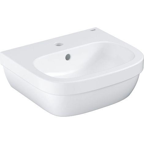 GROHE Lave-mains Euro Ceramic 45 cm technologie PureGuard blanc alpin (1/4)