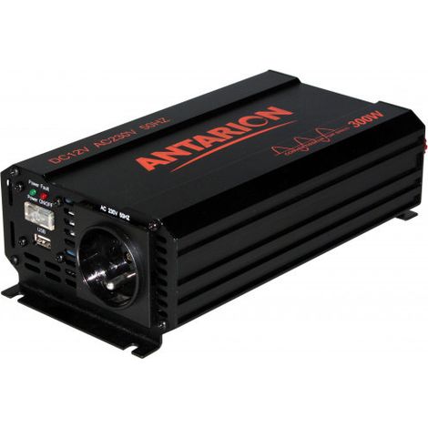 ANTARION Reconditionné Convertisseur de tension Pur Sinus 300W 12V/230V Camping-Car