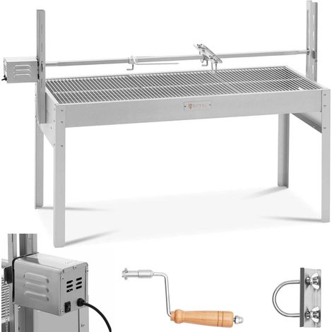 Barbecue tourne broche - Royal Catering - Longueur de la broche : 127 cm - Puissance : 13 W (1/5)