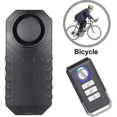 Fahrradalarm, Diebstahlsicherung kompatibel mit Motorrädern mit Fernbedienung, 113 dB super laut (1 Stück) (1/4)