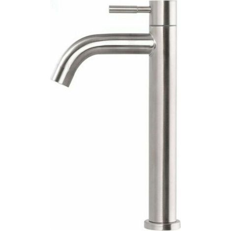 Einloch-Waschtischarmatur aus verchromtem Messing. Hoher Korpus für ein modernes Design. Optimale Durchfluss- und Temperaturregelung. (1/5)