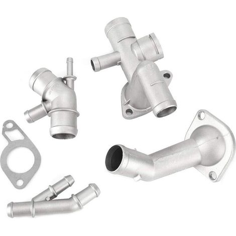 Kit de de Tuyau de Liquide de Refroidissement Moteur en Aluminium 4 Pièces/ensemble Adapté pour Mk4 1.8T 2000-2005 06A121132A (de Tuyau de Refroidissement + Raccord en T de Liquide de Refr (1/5)
