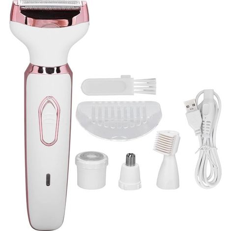 Damenrasierer – 4-in-1 – Kabelloser Damenrasierer – Trimmer für Damen (1/5)