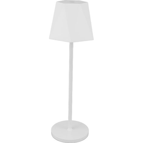 Kabellose LED-Tischleuchte mit 5200-mAh-Akku, IP54 wasserdicht, stufenlose Helligkeitsregelung per Touch-Steuerung, weiß (1/5)