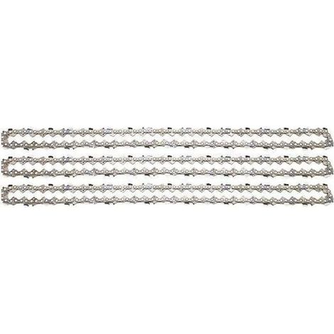 Chaine tronconneuse 3 x Chaînes de tronçonneuses 45cm .325" 68 maillons d'Entraînement 1.6 mm compatible avec Stihl Husqvarna Dolmar Makita et accessoire pour tronçonneuse (1/5)