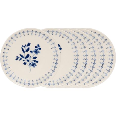 Table Passion - Assiette à dessert Appoline bleue 21 cm (lot de 6) (1/4)