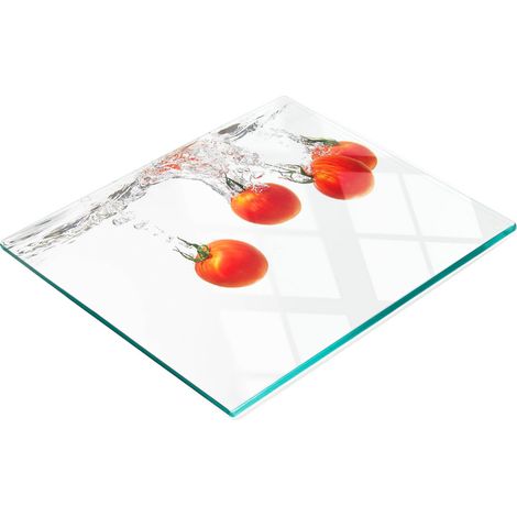 Tableau en verre élégant et résistant avec impression de tomates sous-marines 60x52 cm (1/5)