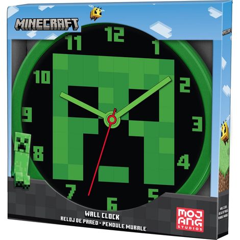 Reloj de pared de Minecraft de 30 cm para decorar tu sala de juegos