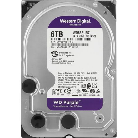 Western Digital WD63PURZ Interne Festplatte 3.5" 6 TB SATA (1/2)