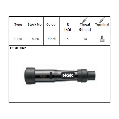 Candela NGK SB05F (codice 8080) YBX