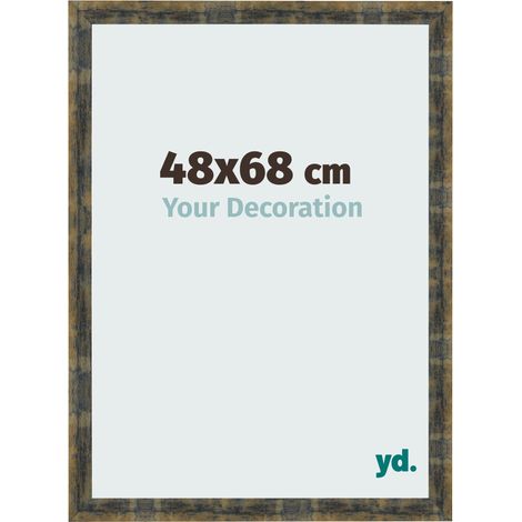 yd. - Cadre photo 48x68 - Bleu Or Melange - MDF - Pisa (1/5)