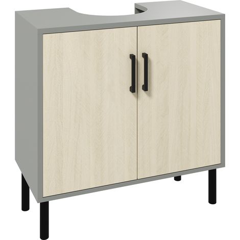 kleankin Bathroom Sink Cabinet, Under Sink Basin Storage Cupboard with Shelf