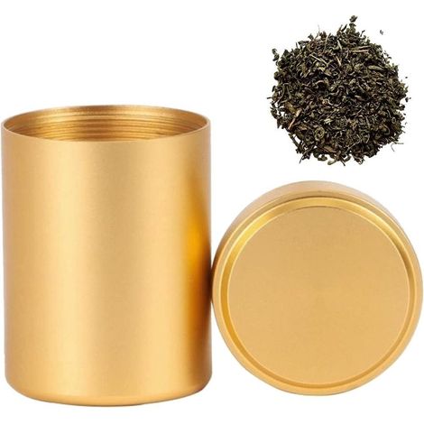 Boîte à Thé Étanche - Boîte Métallique en Aluminium Alimentaire - Pour Thé Vert Noir Oolong ou Herbal - 100 ml