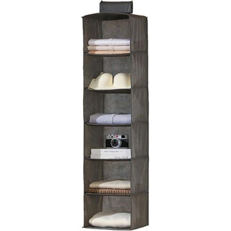 Étagères suspendues, organisateurs de penderie suspendus, portants de rangement suspendus, organisateurs de vêtements, étagères de rangement pliables et peu encombrantes pour chambre à coucher (motif, (1/5)