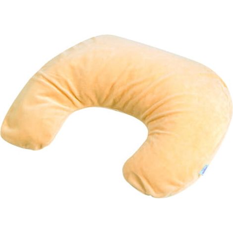Cuscino di posizionamento miniRELAX a forma di croissant in velluto, 140 cm, arancione
