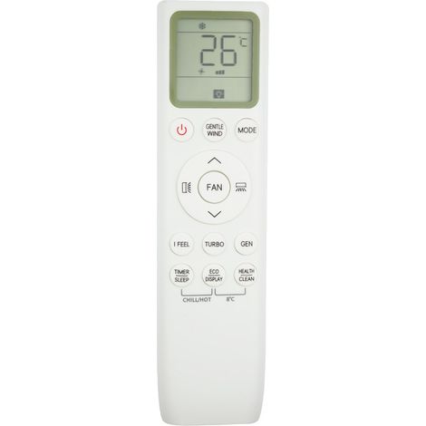 Air conditioner remote control, compatible with TCL002383 air conditioner remote control, white. (1/5)