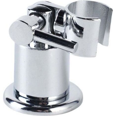 Support De Pomme Douche, Support Douche Réglable 180 Degrés, Support Pomme De Douche À Main Métal Chromé Avec Vis Pour Une Installation Facile Idéal Pour Les Salles De Bains Solide Et Durable