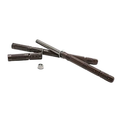 Paire de Supports d’Étagère Invisibles Hexagonaux Diamètre 14 mm. Longeur 165 mm (1/2)