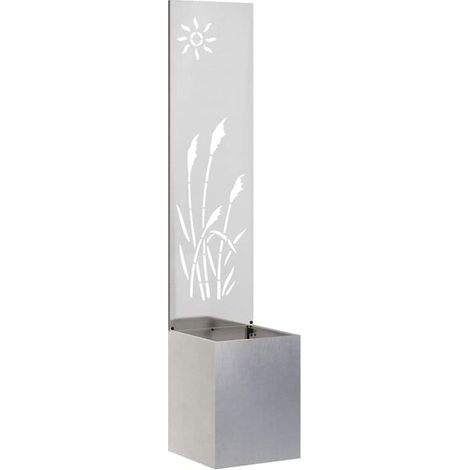 Paravent de jardin ajouré argenté, 32 x 150 cm (1/5)