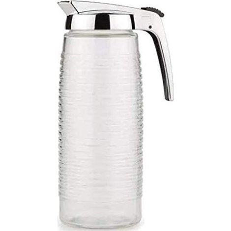 Jarra de cristal con tapa cromada, modelo 1969, 1,4 l