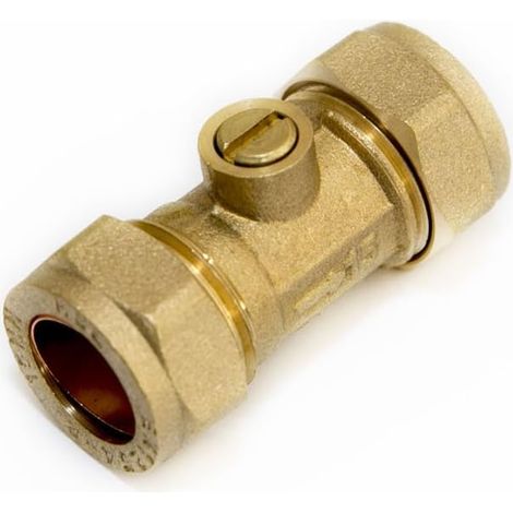Lot de 40 valves isolantes en laiton massif avec raccords de compression 15 mm (1/2)