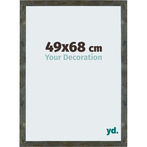 yd. - Cadre photo 49x68 - Bleu Or Melange - MDF - Mura (1/5)