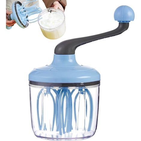 Batteur à crème, batteur à œufs, manivelle manuelle, batteur à œufs manuel, batteur à œufs manuel, batteur à œufs manuel, ustensiles de cuisine (1/5)