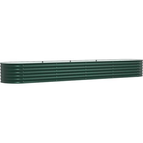 Maison Exclusive - Hochbeet Grün 400 x 80 x 44 cm Stahl