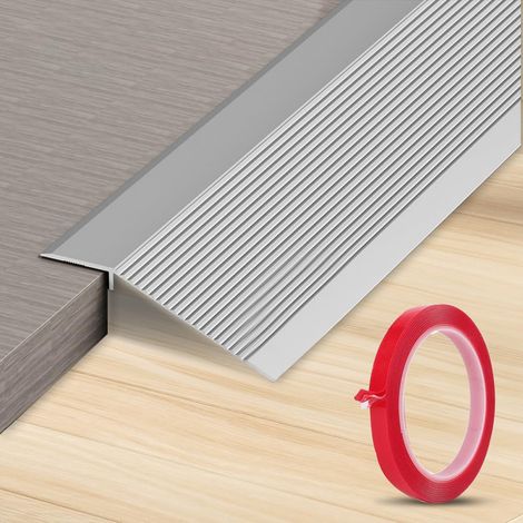 Bande de transition en aluminium pour sol, 100 x 900 mm Profilé de transition Profilé de compensation de hauteur, Rail de transition pour seuils, sols composites, compensation de hauteur 8-40 mm (1/5)