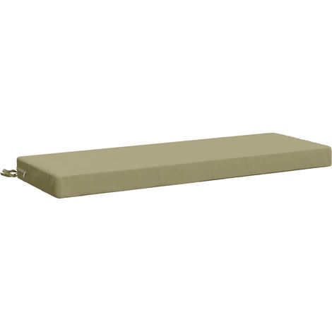 Coussin de banc SOEST 100 % polyester Vert clair vidaXL
