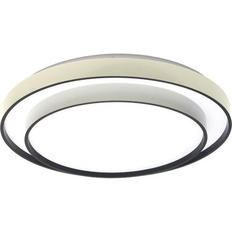Plafón 60W 3000-4200-6500K Blanco Negro 4,8x50x50cm 5400lm Con Remoto FANA