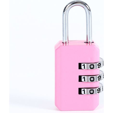 Cadenas à combinaison à 3 chiffres pour salle de sport, sport, école et e