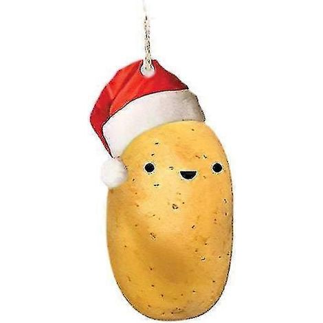 Décorations de sapin de Noël en forme de pommes de terre, décorations en acrylique, accessoires de décoration. (1/4)
