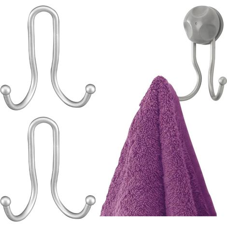 Gancio Multiuso da Bagno Cucina Doppio Portasciugamani Viva Metaltex 2 Pz (1/4)
