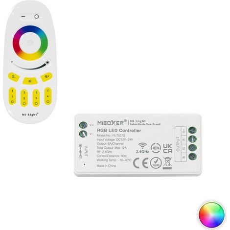 Controller Dimmer RGB 12/24V DC Fernbedienung RF 4 Zonen MiBoxer (1/5)