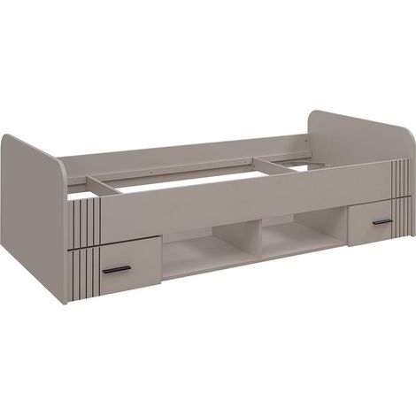 Lit Enfant 2 Tiroirs "Sigma" 90x200cm Gris
