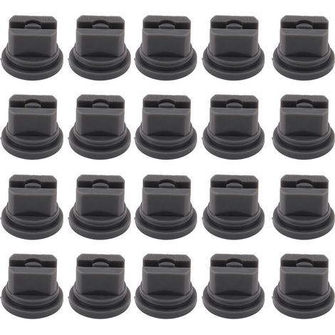 20 Pièces Buse à Jet Plat 110 Degrés pour Pulvérisation Agricole Uniforme, Diamètre d'Alésage 30.2mm (1/5)