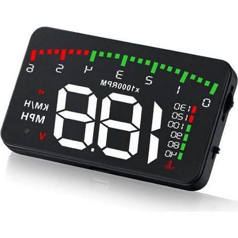 Auto HUD Head Up Display Windschutzscheibe Digital OBD2 II Drehzahlmesser KM/h Geschwindigkeitswarnung Alarm Universal Auto HUD A900 3,5 Zoll