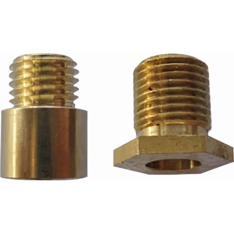 Sechskant-Messing-Verschraubung, Raster 10x1, Höhe 8mm, 2 Stück
