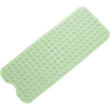 Alfombrilla ducha antideslizante resistente moho 100x40 cm, alfombrilla antideslizante PVC ducha goma suave ventosa orificio drenaje, rosa (1/5)