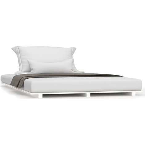 Maison Exclusive - Letto senza Materasso Bianco 135x190 cm Legno Massello di Pino