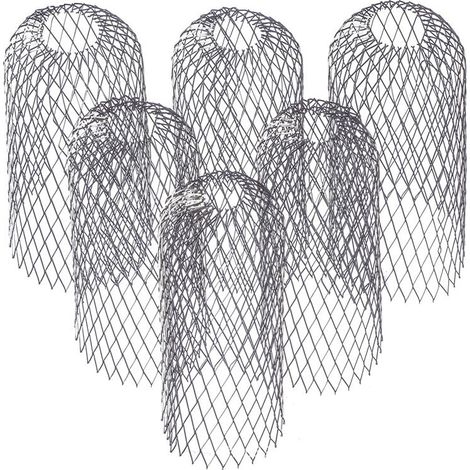 CREA Lot de 4 filtres extensibles en aluminium pour protection de gouttière en métal